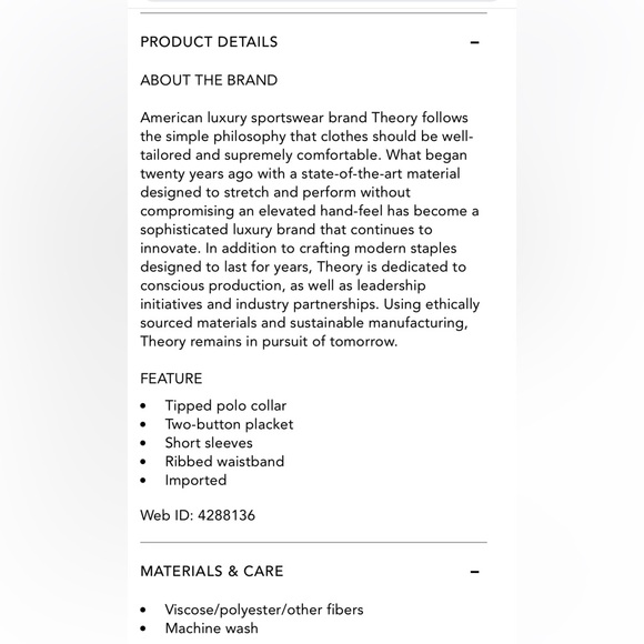 Theory brand super fine knit navy Polo XL - Picture 7 of 7